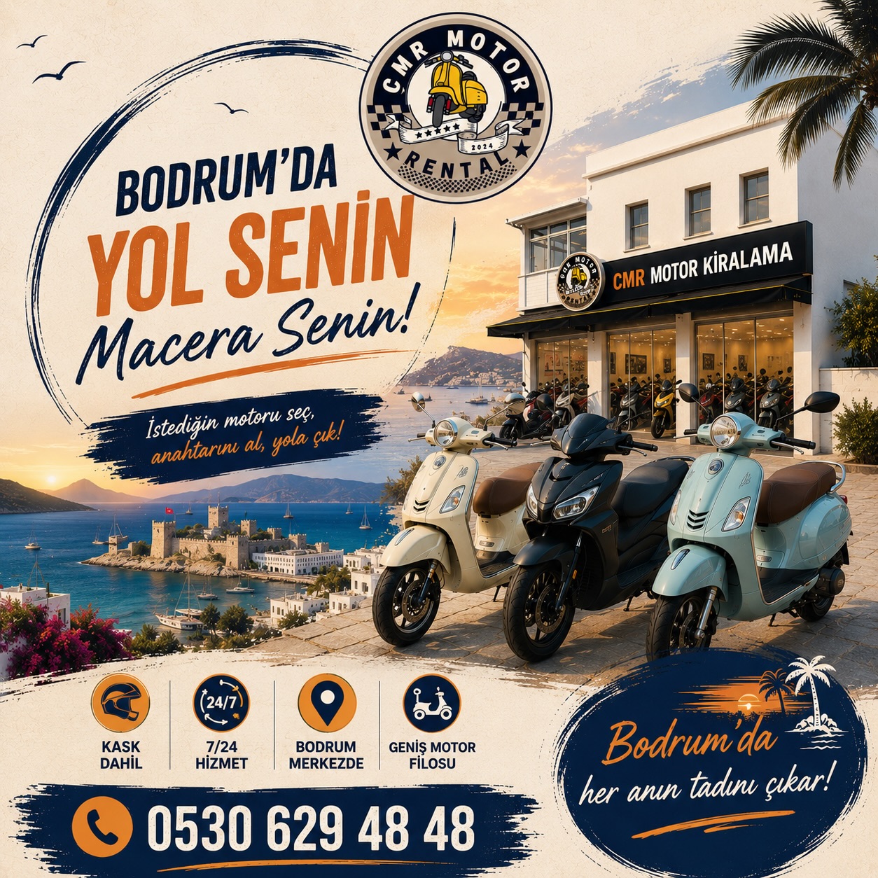 Bodrum Filo Motor Kiralama